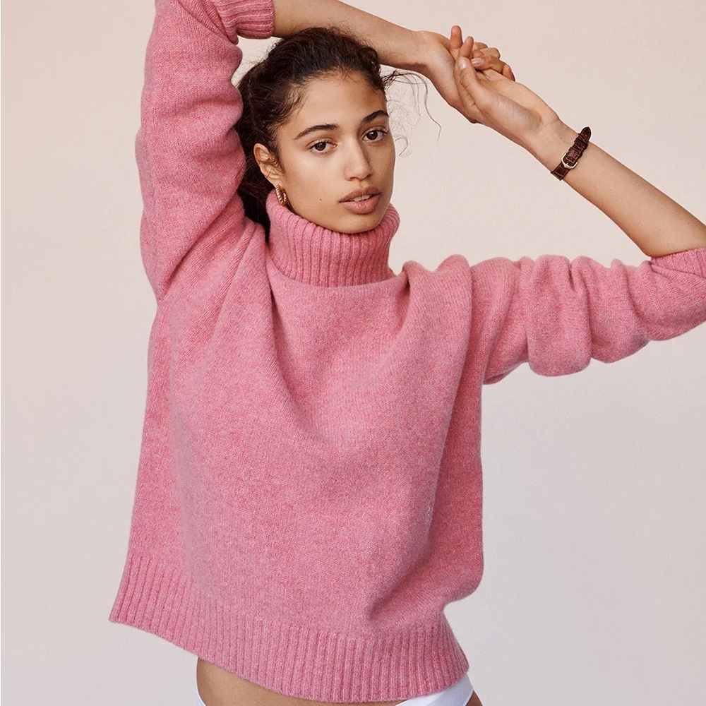 ISO sporty and rich turtleneck sweater